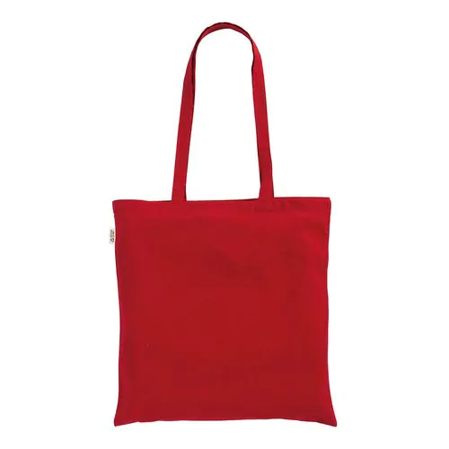120 g/m2 recycled cotton shopper bag, long handles. 120 g/m2 recycled cotton shopper bag, long handles.