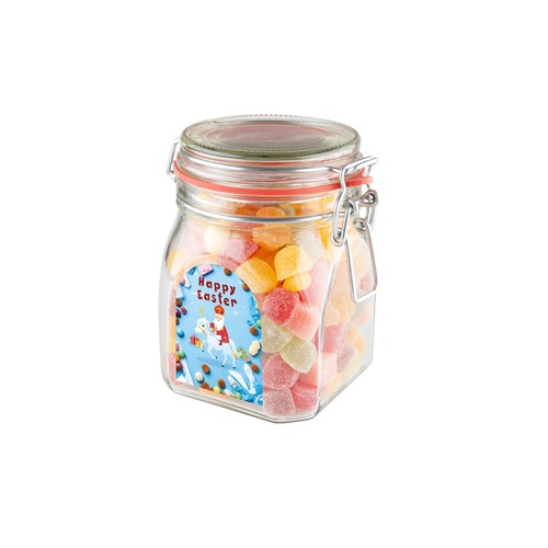 Bocal Weck de 0,9 litre rempli de bonbons Bocal Weck de 0,9 litre rempli de bonbons