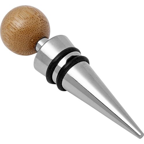 Stainless steel and bamboo wine set Leonie