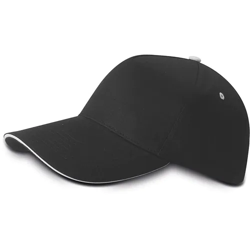 5 PANEL SANDWICH CAP IN 100% COTTON