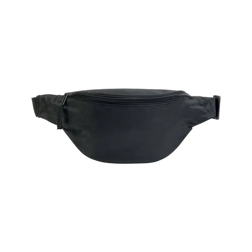 600 D Polyester slim, 1 pocket, with adjustable waist strap and clip closure