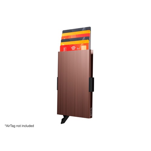 Custodia per carta di credito RFID con supporto per AirTag Custodia per carta di credito RFID con supporto per AirTag