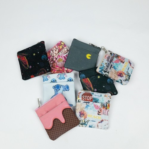 COIN PURSE WITH TWO CUSTOMIZABLE RPET POCKETS COIN PURSE WITH TWO CUSTOMIZABLE RPET POCKETS