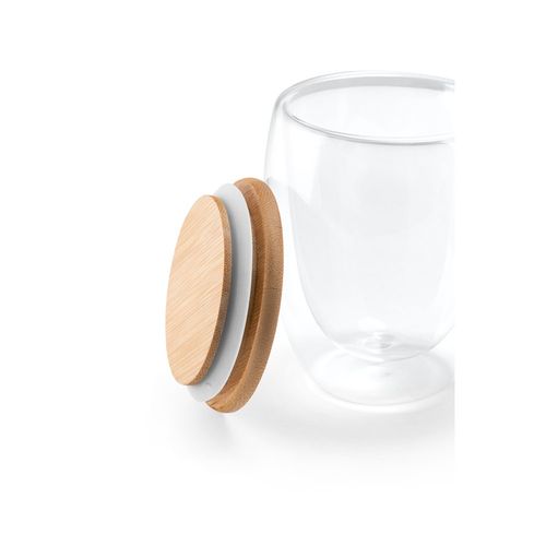 ECUADOR L. Bicchiere da viaggio in vetro borosilicato 350 mL ECUADOR L. Bicchiere da viaggio in vetro borosilicato 350 mL