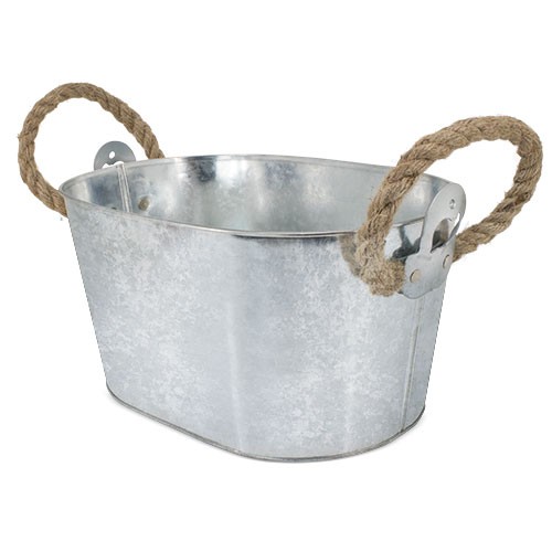 Ice bucket, with rope handles, equipped with two b Hebe