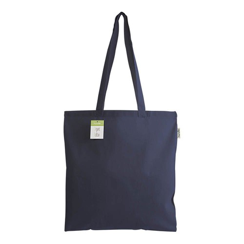 140 g/m2 organic cotton shopping bag, long handles 140 g/m2 organic cotton shopping bag, long handles