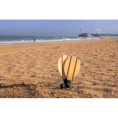 Houten frescobol tennis set