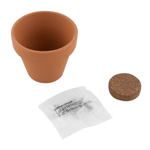 Terracotta pot with potting soil Puffi Terracotta pot with potting soil Puffi