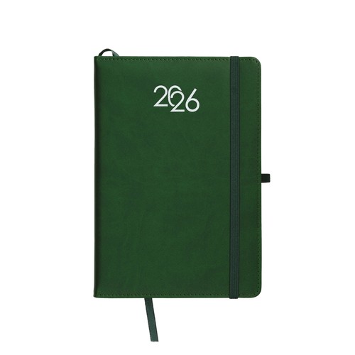Agenda journalier 2026, couverture rigide en PU thermocollé avec piqûres sur les bords Agenda journalier 2026, couverture rigide en PU thermocollé avec piqûres sur les bords