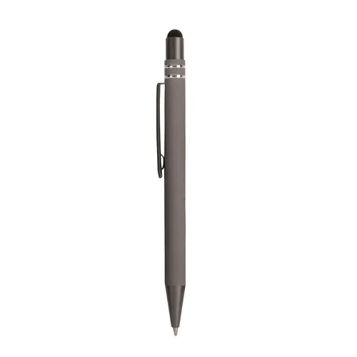 Snap pen with rubberised grip with trim rings with touch screen