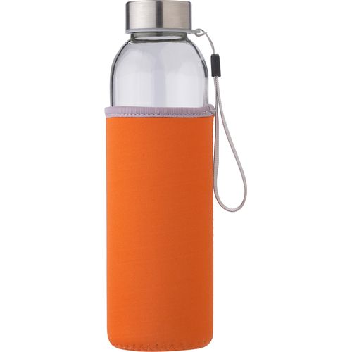 Botella de cristal con funda de neopreno Nika