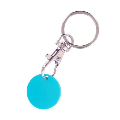 sleutelhanger met winkelmuntje sleutelhanger met winkelmuntje