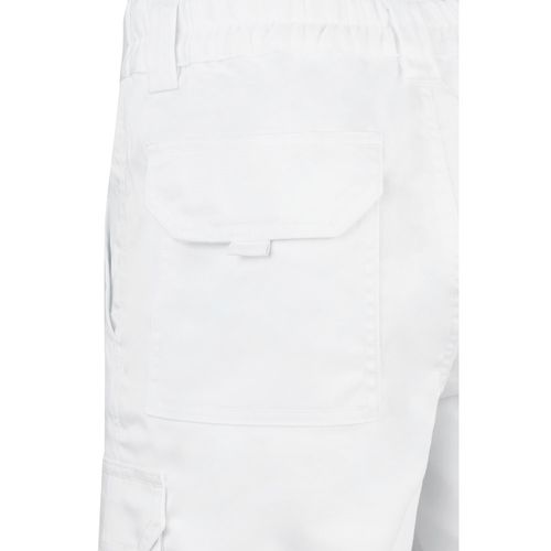 VL HEBE. Bermuda stretch, multipoches (240g/m²), en coton (46%), EME (38%) et polyester (16%)
