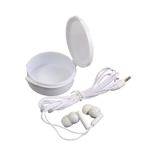 Estéreo auriculares in-ear con caja de plástico