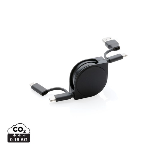 Cable 6 en 1 en TPE et plastique recyclé RCS Cable 6 en 1 en TPE et plastique recyclé RCS