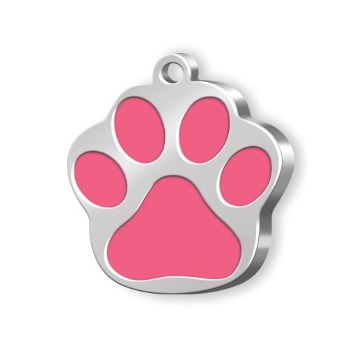 MEDAILLE PATTE PETITE ROSE