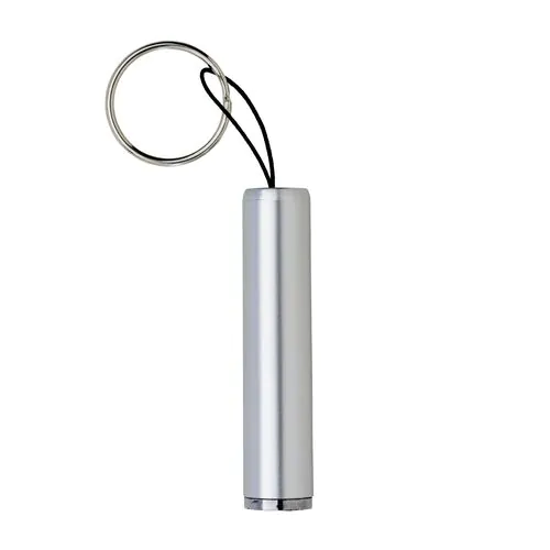 Mini plastic flashlight with Led light for laser engraving and key ring