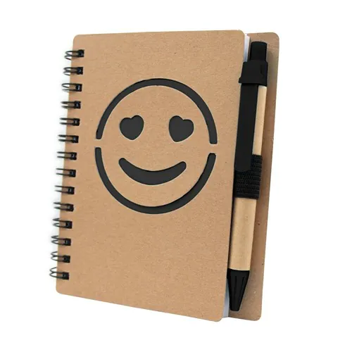 Carnet env. B7 "visage souriant" avec stylo bille | Dylan Carnet env. B7 "visage souriant" avec stylo bille | Dylan