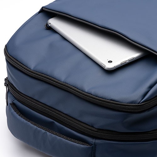Computer backpack made of PU leather and RPET 600D Eliza