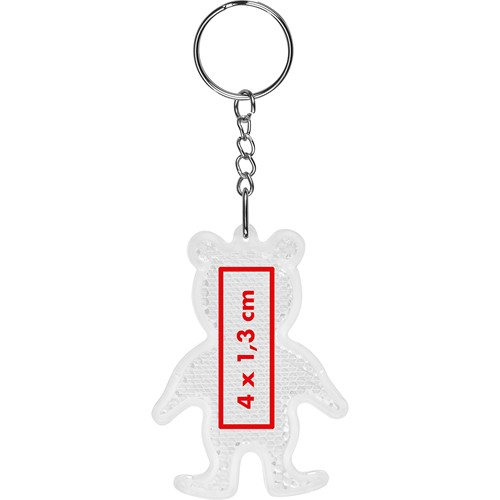 Llavero de oso reflectante Llavero de oso reflectante