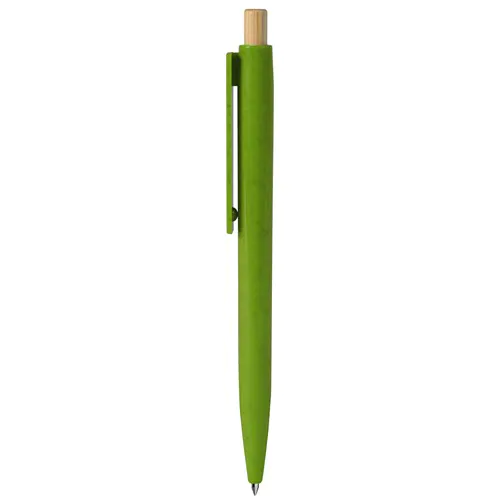 PENNA A SFERA CON REFILL BLU IN PAGLIA DI GRANO+ABS E BAMBÙ