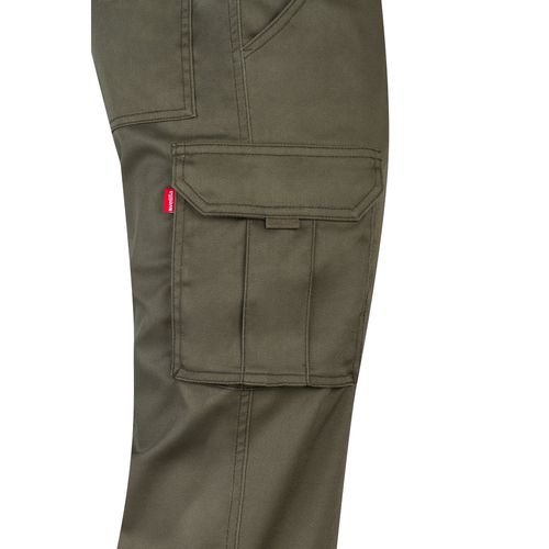 VL LUGH. Pantalon stretch, multipoches (240g/m²) en coton (46%), EME (38%) et polyester (16%)