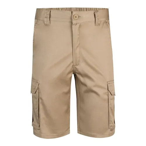 VL HEBE. Bermuda stretch, multipoches (240g/m²), en coton (46%), EME (38%) et polyester (16%)