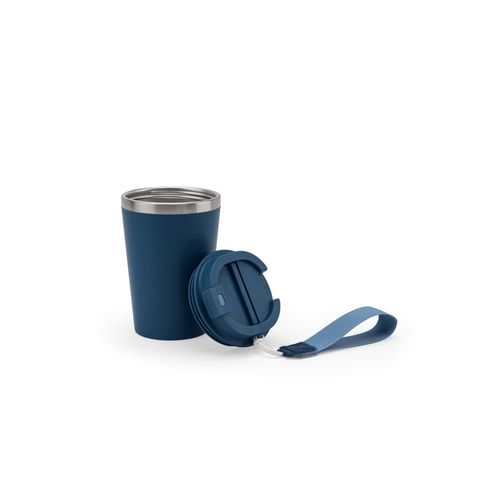 SPITZ. Gobelet de voyage en acier inoxydable (90% rSS) à double paroi et finition mate 460 mL