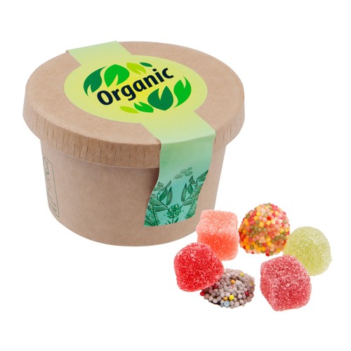Cardboard cup with candy