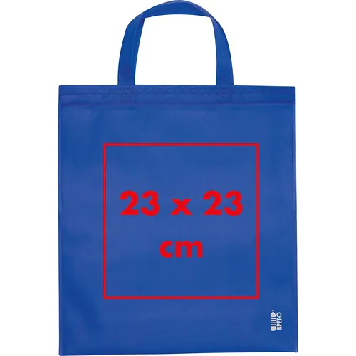 Shopping bag made of recycled non-woven