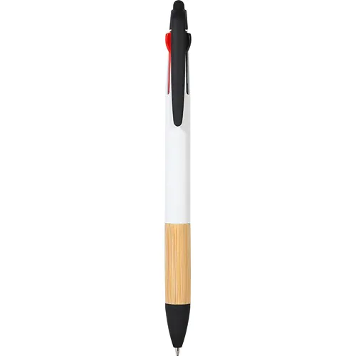 3 COLORS TOUCH SCREEN BALLPOINT PEN IN PLASTIC AND BAMBOO