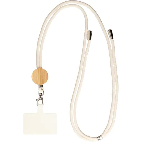 Porte-téléphone lanyard en coton Lucia Porte-téléphone lanyard en coton Lucia