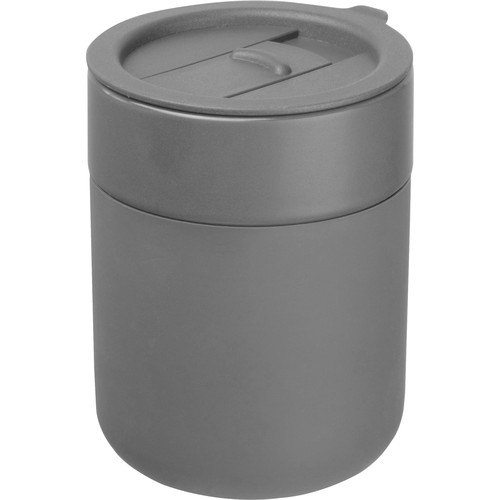 Drinkbeker van keramiek met een ommanteling van silicone, 340 ml Drinkbeker van keramiek met een ommanteling van silicone, 340 ml