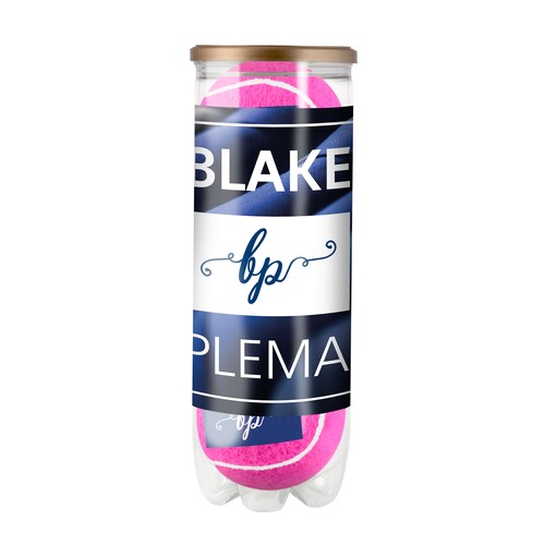 Tube coloured tennis balls