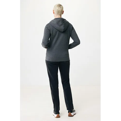 Felpa con cappuccio IQONIQ Abisko in cotone riciclato e zip