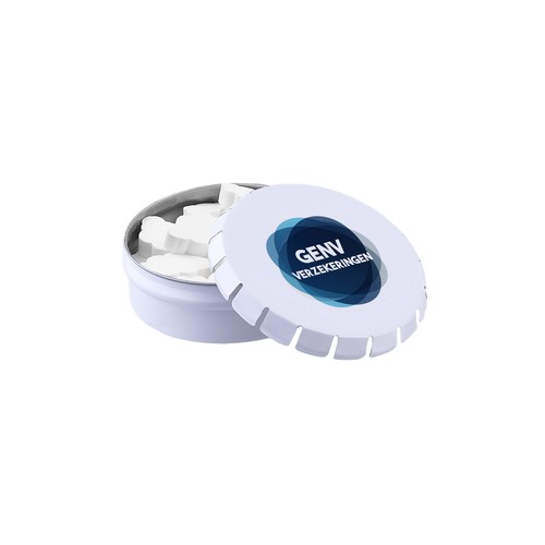 Mini clic-clac tin with shape peppermint Mini clic-clac tin with shape peppermint