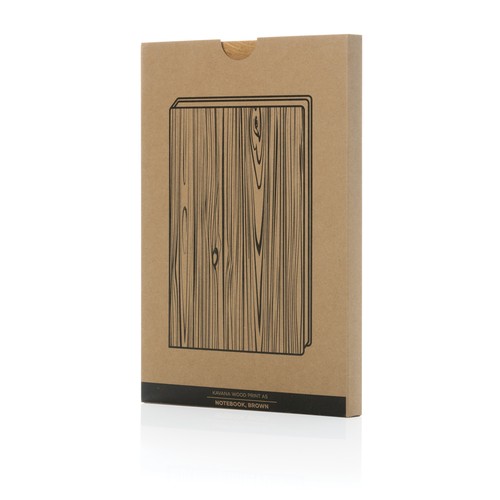 Libreta A5 con estampado de madera Kavana Libreta A5 con estampado de madera Kavana