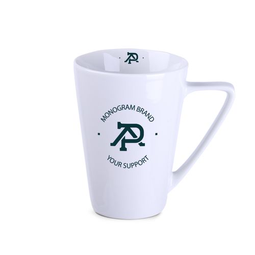 Beker Geo 400ml wit