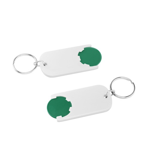 Chiphouder met winkelwagenmuntje 1€ "Alpha" Chiphouder met winkelwagenmuntje 1€ "Alpha"