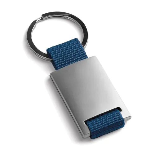 GRIPITCH. Metalen en webbing sleutelhanger
