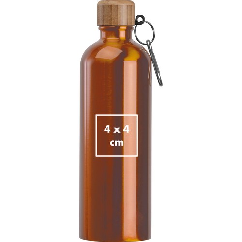 Drinkfles van rvs met karabijnhaak, 750 ml
