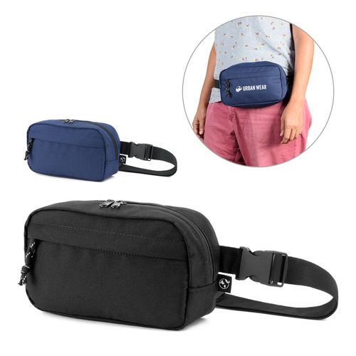 MYKONOS. Sac type "banane" en polyester recyclé 600D et doublure en polyester recyclé 210D MYKONOS. Sac type "banane" en polyester recyclé 600D et doublure en polyester recyclé 210D