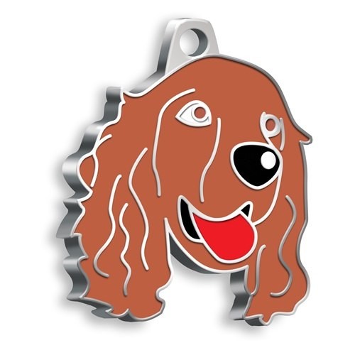 MEDAILLE CHIEN COCKER MARRON