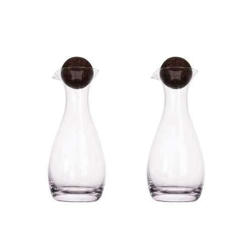 Sagaform Nature carafe oil/vinegar with cork stoppers 2 pcs. 300ml