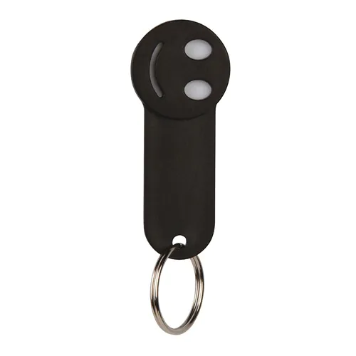 COIN HOLDER KEY CHAIN IN PLASTIC AND METAL COIN HOLDER KEY CHAIN IN PLASTIC AND METAL