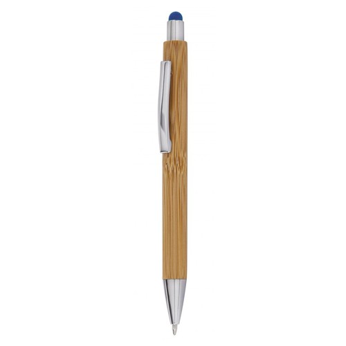 STYLO EN BAMBOO AVEC TOUCH BLEU