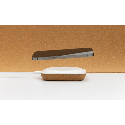 Caricatore wireless 10W Oregon in plastica riciclata RCS Caricatore wireless 10W Oregon in plastica riciclata RCS