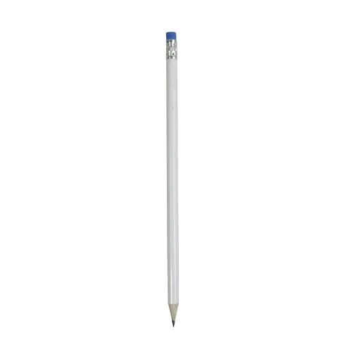 Crayon tempérée cylindrique avec gomme Crayon tempérée cylindrique avec gomme