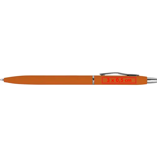 Stylo bille fin caoutchouté