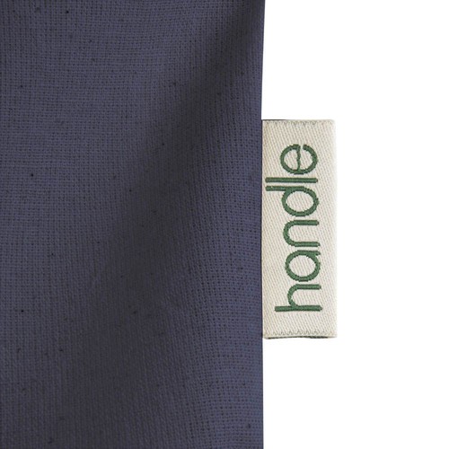140 g/m2 organic cotton shopping bag, long handles